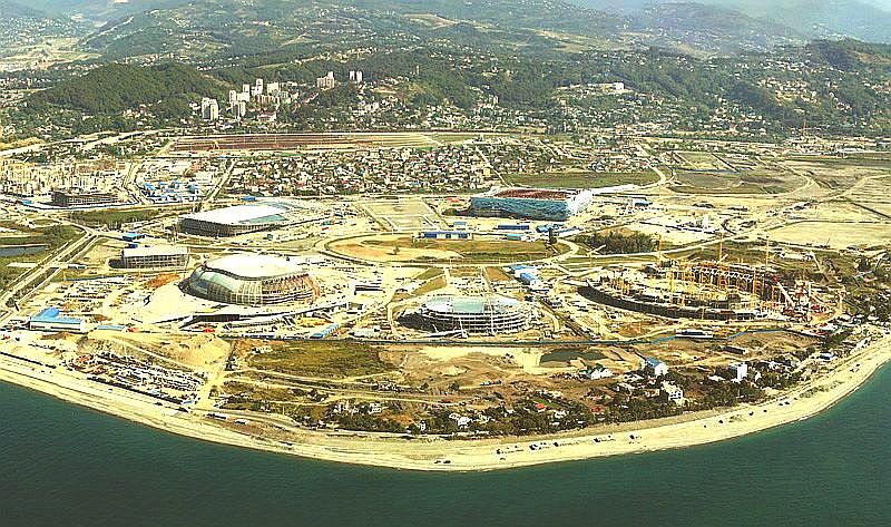 Major sports facilities for the future of the XXII Olympic Winter games, Sochi, Imereti lowland